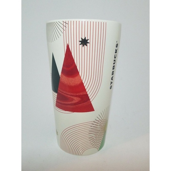 Starbucks Christmas TreeStar Holiday 2020 Double Wall Ceramic Tumbler Mug 12 Cup - Picture 1 of 11